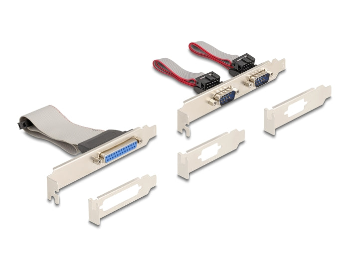 Delock Mini PCIe I/O PCIe full size 1 x Parallel, 2 x Seriell RS-232 mit Spannungsversorgung 5 V / 12 V