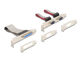 Delock Mini PCIe I/O PCIe full size 1 x Parallel, 2 x Seriell RS-232 mit Spannungsversorgung 5 V / 12 V