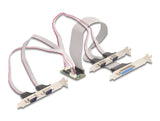 Delock Mini PCIe I/O PCIe full size 4 x Seriell RS-232, 1 x Parallel