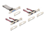 Delock Mini PCIe I/O PCIe full size 4 x Seriell RS-232, 1 x Parallel