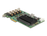 Delock PCI Express x4 Netzwerkkarte Gigabit LAN 4 x M12 mit PoE+ i350