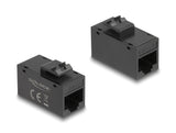 Delock Keystone Modul RJ45 Buchse zu RJ45 Buchse Cat.6A UTP schwarz