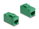 Delock Keystone Modul RJ45 Buchse zu RJ45 Buchse Cat.6A UTP grün