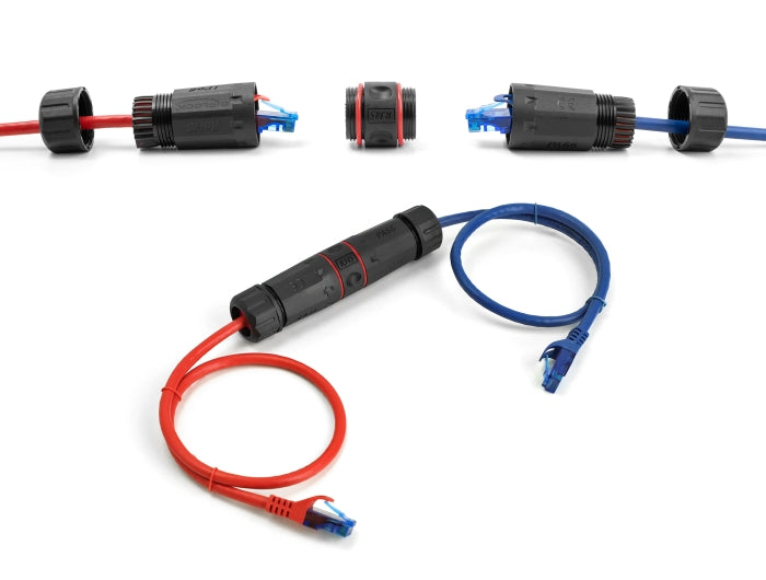 Delock Kabelverbinder RJ45 Buchse zu RJ45 Buchse Cat.6A wasserfest