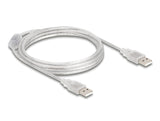 Delock Kabel USB 2.0 Typ-A Stecker > USB 2.0 Typ-A Stecker 2 m transparent