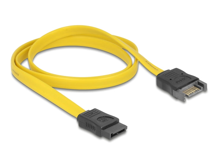 Delock SATA 6 Gb/s Verlängerungskabel 70 cm gelb
