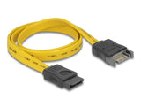 Delock SATA 6 Gb/s Verlängerungskabel 50 cm gelb