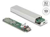 Delock Externes Gehäuse für M.2 NVMe PCIe SSD mit SuperSpeed USB 10 Gbps (USB 3.2 Gen 2) USB Type-C™ Buchse