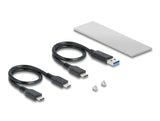 Delock Externes Gehäuse für M.2 NVMe PCIe SSD mit SuperSpeed USB 10 Gbps (USB 3.2 Gen 2) USB Type-C™ Buchse