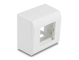 Delock Easy 45 Aufputzgehäuse 82 x 82 mm, weiß