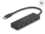 Delock USB 10 Gbps USB Type-C™ Hub mit 4 x USB Type-C™ Buchse schwarz