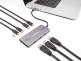 Delock 7 Port USB Hub 10 Gbps mit 4 x USB Type-C™ Buchse und 3 x USB Typ-A Buchse mit PD 80 W