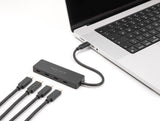 Delock USB 10 Gbps USB Type-C™ Hub mit 4 x USB Type-C™ Buchse schwarz