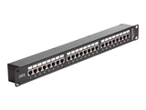 Delock 19″ Kupplungs-Patchpanel 24 Port Cat.6