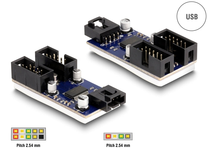 Delock USB 2.0 Pfostenstecker Hub 2 Port