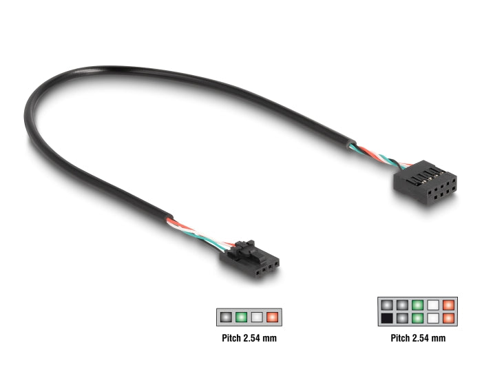 Delock USB 2.0 Pfostenstecker Hub 2 Port
