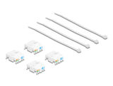Delock Keystone Modul RJ45 Buchse Cat.6A UTP 4 Stück