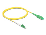 Delock Kabel Lichtwellenleiter LC-APC zu SC-APC Simplex Singlemode OS2 2 m