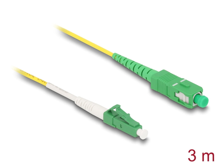 Delock Kabel Lichtwellenleiter LC-APC zu SC-APC Simplex Singlemode OS2 3 m