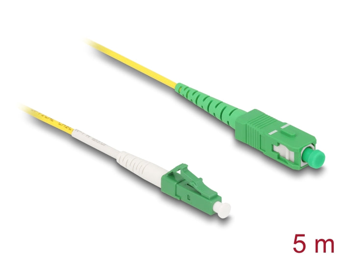 Delock Kabel Lichtwellenleiter LC-APC zu SC-APC Simplex Singlemode OS2 5 m