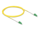 Delock Kabel Lichtwellenleiter LC-APC zu LC-APC Simplex Singlemode OS2 3 m