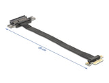 Delock Riser Karte PCI Express 3.0 x1 Stecker zu x4 Slot mit Kabel 30 cm