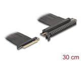 Delock Riser Karte PCI Express 3.0 x8 Stecker zu x16 Slot mit Kabel 30 cm
