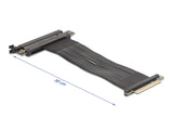 Delock Riser Karte PCI Express 3.0 x8 Stecker zu x16 Slot mit Kabel 30 cm