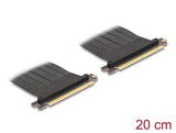Delock Riser Karte PCI Express 3.0 x16 Stecker zu x16 Stecker mit Kabel 20 cm