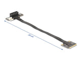 Delock Adapter Mini PCIe Stecker zu PCIe 3.0 x1 Buchse 90° gewinkelt mit Kabel 20 cm