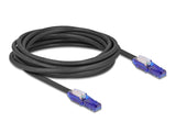 Delock RJ45 Netzwerkkabel Cat.6 UTP mit 180° winkelbaren Steckern schwarz 5 m