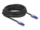 Delock RJ45 Netzwerkkabel Cat.6 UTP mit 180° winkelbaren Steckern schwarz 7,5 m
