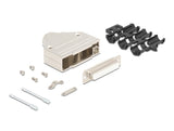 Delock Sub-D Steckergehäuse 44 Pin aus Metall inklusive Steckerverbinder Buchse und Montagematerial