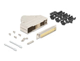 Delock Sub-D Steckergehäuse 37 Pin aus Metall inklusive Steckerverbinder Stecker und Montagematerial