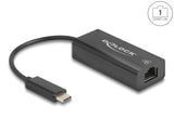 Delock USB 2.0 Type-C™ Netzwerk Adapter 10/100 Mbps LAN 1 x RJ45