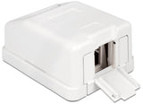 Delock Keystone Leergehäuse 1 Port mit Staubschutz