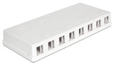 Delock Keystone Leergehäuse 8 Port