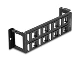 Delock Keystone Halterung 8 Port Panel Aufbau vertikal