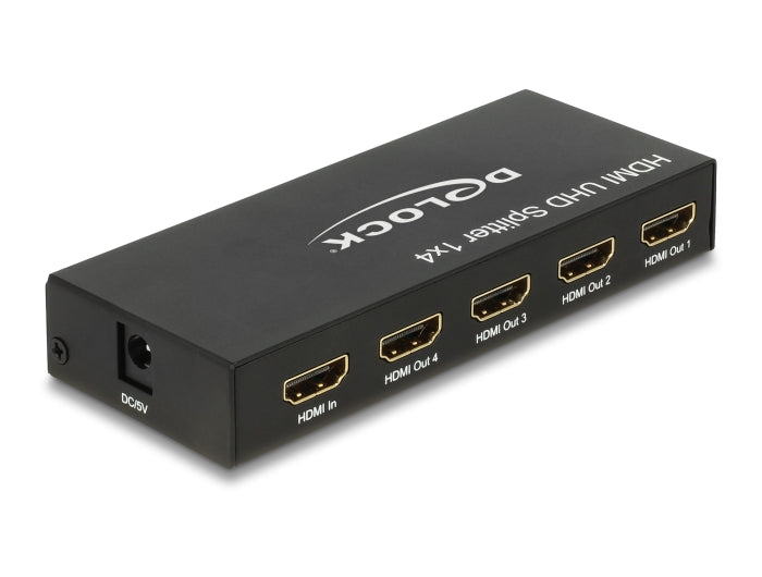 Delock HDMI UHD Splitter 1 x HDMI in > 4 x HDMI out 4K