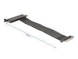 Delock Riser Karte PCI Express 3.0 x4 Stecker zu x16 Slot mit Kabel 30 cm