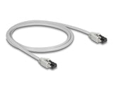 Delock RJ45 Netzwerkkabel Cat.8.1 S/FTP 1 m bis 40 Gbps grau
