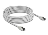 Delock RJ45 Netzwerkkabel Cat.8.1 S/FTP 10 m bis 40 Gbps grau