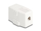 Delock Keystone Leergehäuse 1 Port mit magnetischer Unterseite, weiß