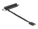 Delock M.2 Key A+E zu PCIe x16 NVMe Adapter gewinkelt mit 20 cm Kabel