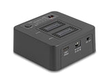 Delock USB 20 Gbps M.2 Dockingstation für 2 x M.2 NVMe PCIe SSD mit Klon- und Löschfunktion