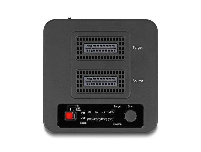 Delock USB 20 Gbps M.2 Dockingstation für 2 x M.2 NVMe PCIe SSD mit Klon- und Löschfunktion