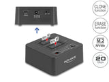Delock USB 20 Gbps M.2 Dockingstation für 2 x M.2 NVMe PCIe SSD mit Klon- und Löschfunktion