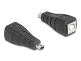Delock USB 2.0 Adapter Mini USB 5 Pin Stecker zu USB Typ-B Buchse