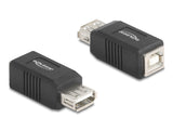 Delock USB 2.0 Adapter USB Typ-A Buchse zu USB Typ-B Buchse