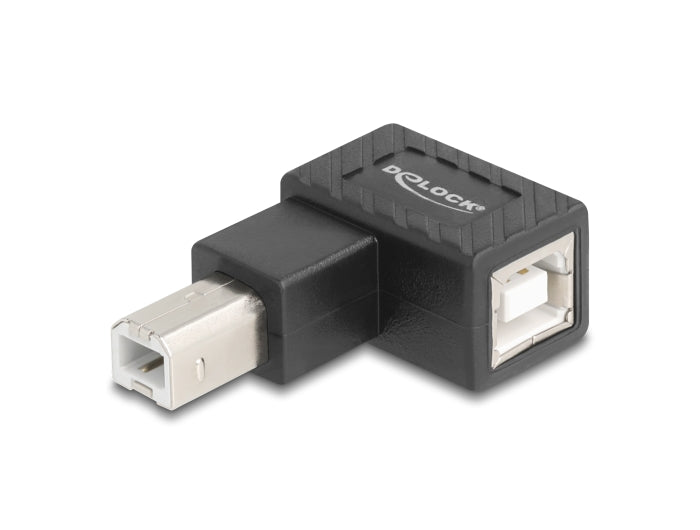 Delock USB 2.0 Adapter USB Typ-B Stecker zu USB Typ-B Buchse 90° links gewinkelt